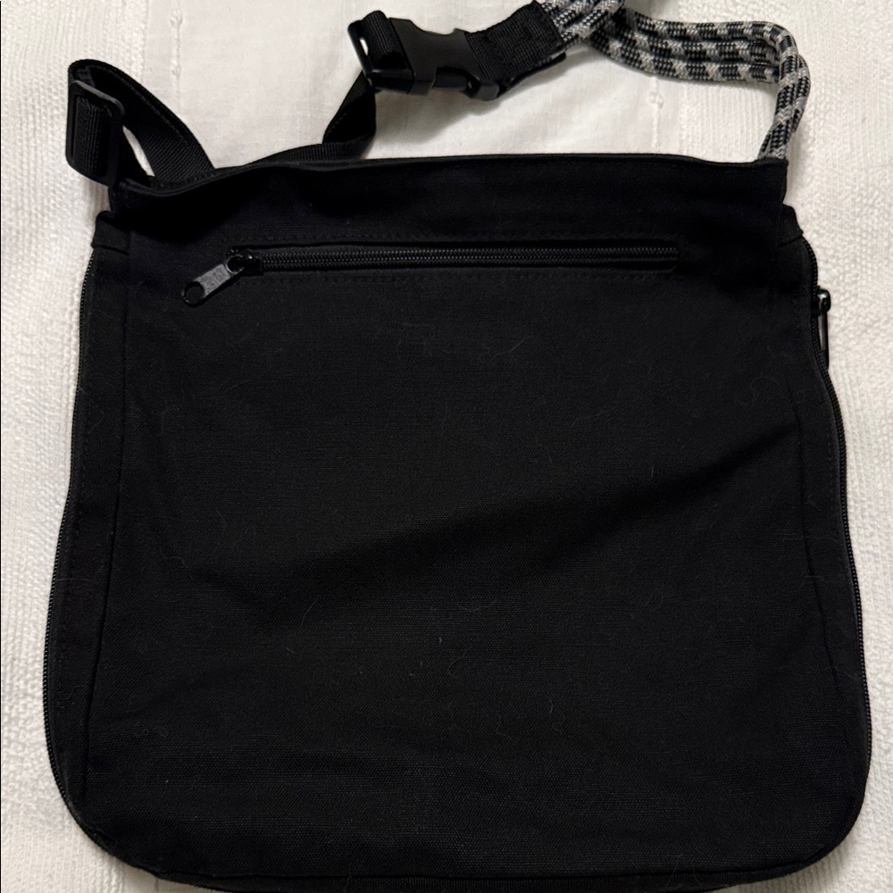 KAVU Black Purse with Checkered Strap - Picture 3 of 4